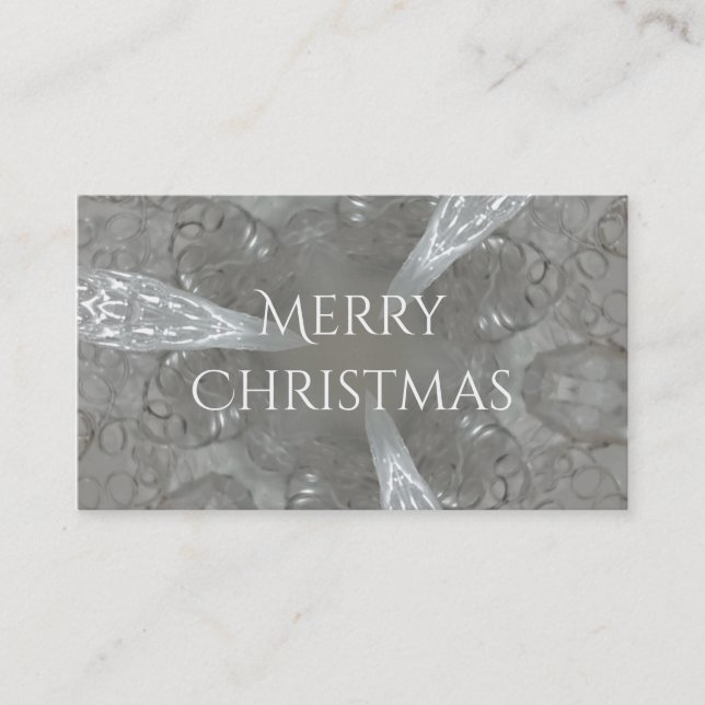 Antique Silver Gray Decorative Kaleidoskopie Visitenkarte (Vorderseite)