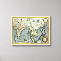 Antique Southeast Asian Map von Mercator / Hondius