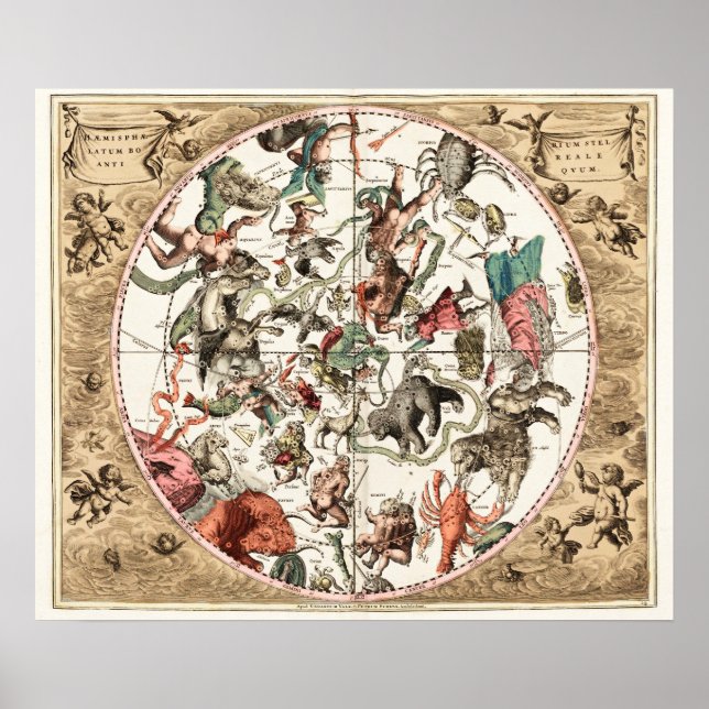 ANTIQUE STAR MAP POSTER (Vorne)