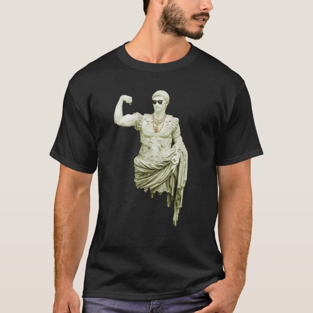 Antique Statue Drip Iced Out Flex Drippy Gold Chai T-Shirt (Vorderseite)
