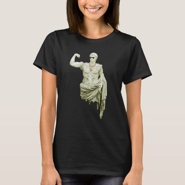 Antique Statue Drip Iced Out Flex Drippy Gold Chai T-Shirt (Vorderseite)