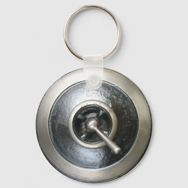 Antique Steam Engine Switch Keychain Schlüsselanhänger (Vorderseite)
