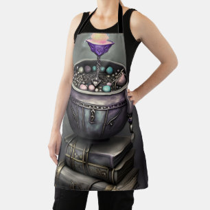 Antique Steampunk Cauldron   Zauberbücher Schürze