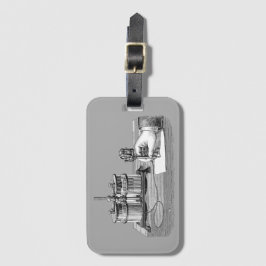 Antique Steampunk Writer Edison Gepäckanhänger
