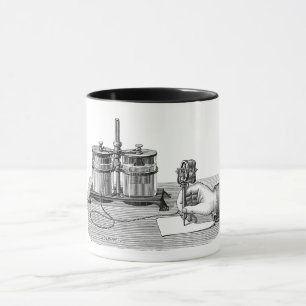 Antique Steampunk Writer Edison Tasse