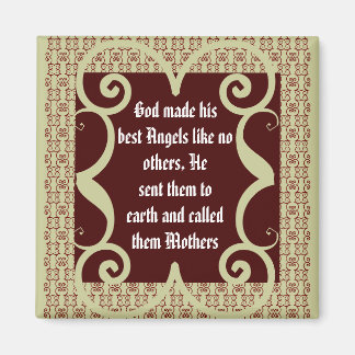 ANTIQUE STIL MOTHERS POEM MAGNET