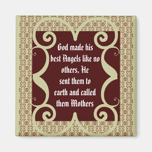 ANTIQUE STIL MOTHERS POEM MAGNET (Vorne)