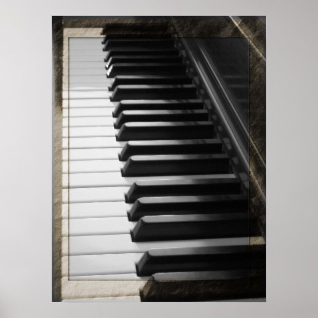 Antique Style Piano Poster (Vorne)