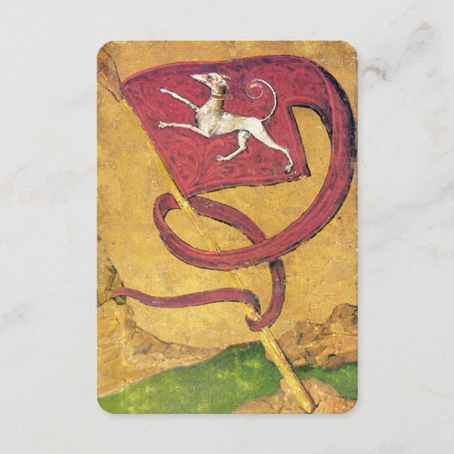Antique Tarots / Deutsche Hofkarten / Hundebanner (Vorderseite)