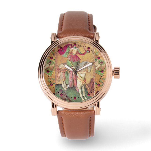 Antique Tarots / Deutsche Hofkarten / König der Fa Armbanduhr (Vorderseite)