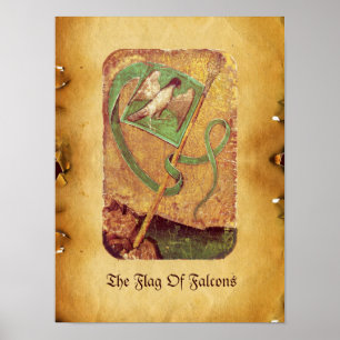 Antique Tarots / Deutsche Visitenkarten / Falkenfl Poster