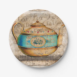 Antique Tea Pot Pappteller