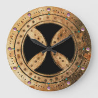 ANTIQUE TEMPLAR CROSS Pink Amethyst Gemstones