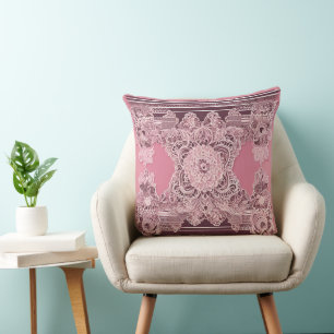 Antique & Tribal Kunst in Rosa Kissen