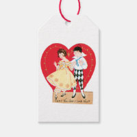 Antique Valentine Couple Herzstück