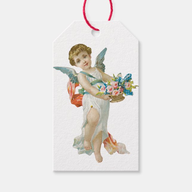 Antique Valentine Cupid Geschenkanhänger (Vorderseite)