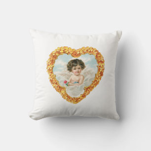 Antique Valentine Cupid Kissen