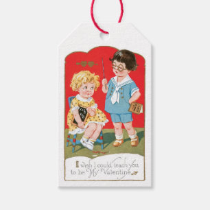 Antique Valentine Girl Geschenkanhänger
