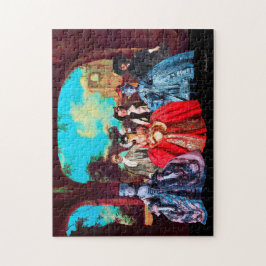 ANTIQUE VENEZIANISCH PUPPETS MASQUERADE MASKEN PUZZLE