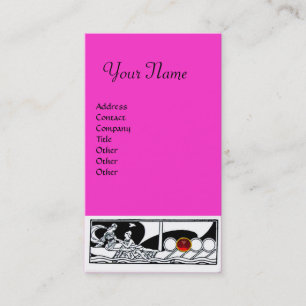 ANTIQUE VESSEL Seefahrt Ruby Pink Schwarz-weiß Visitenkarte
