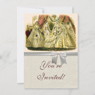 Antique Wedding Bridal Einladung