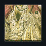 Antique Wedding Bridal Magnet<br><div class="desc">Diese schöne Abbildung der antiken Bräute stammt aus einer 1861 entstandenen Illustration.</div>