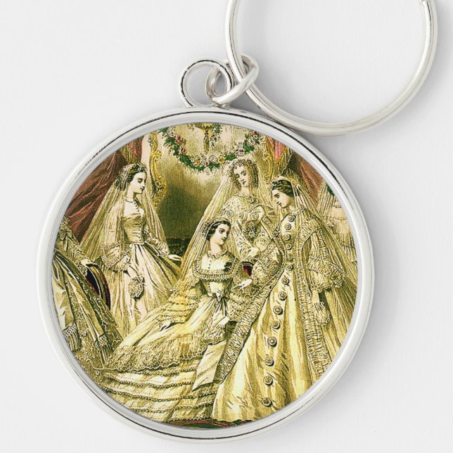 Antique Wedding Bridal Schlüsselanhänger (Vorne)