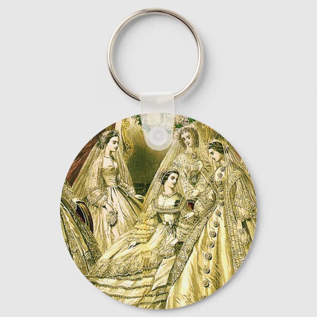 Antique Wedding Bridal Schlüsselanhänger (Vorderseite)