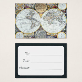 Antique World Map, Atlas Maritimus von John Seller