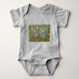 Antique World Map of the British Empire, 1886 Baby Strampler