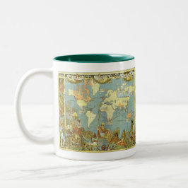 Antique World Map of the British Empire, 1886 Kaffeetasse