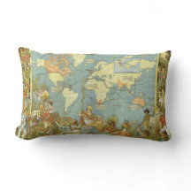 Antique World Map of the British Empire, 1886