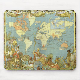 Antique World Map of the British Empire, 1886 Mousepad
