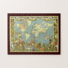 Antique World Map of the British Empire, 1886 Puzzle