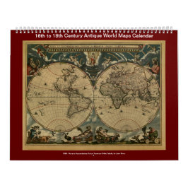 Antique World Maps - 16. bis 18. Jahrhundert Kalender