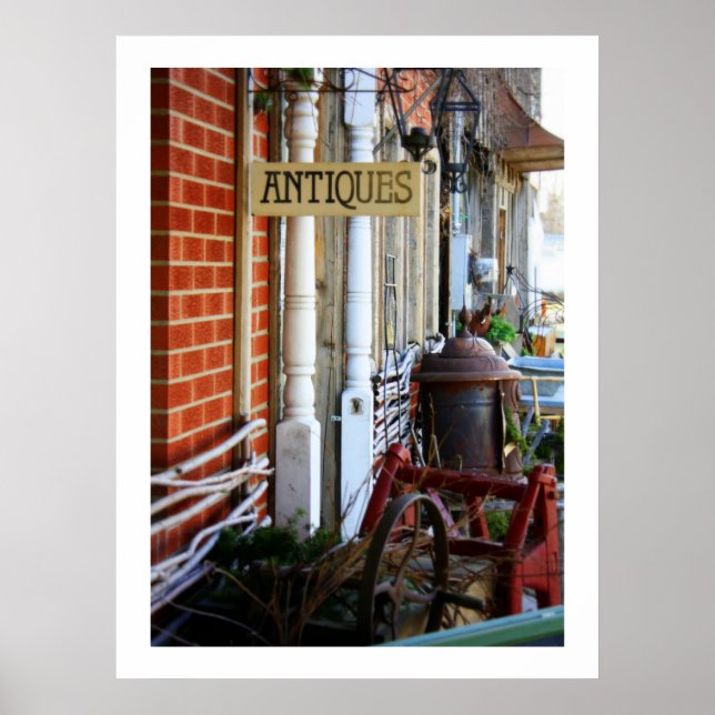 Antiques Row Fotografie Poster (Vorne)
