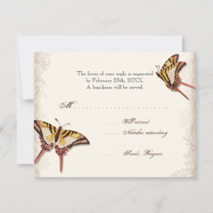 Antiquierte Viktorianische Rose Girl Baby Dusche U RSVP Karte