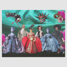 ANTIQUITALIENISCHE PUPPEN,MASQUERADE-PARTY-MASKEN SEIDENPAPIER