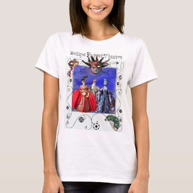 ANTIQUITALIENISCHE PUPPETS MASQUERADE MASKS, JESTE T-Shirt (Vorderseite)