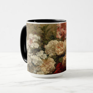 Antiquitäten Florale Kunstmalerei Tasse
