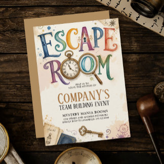 Antiquitäten-Gold-Escape-Room-Mysterium-Lösungstea Einladung