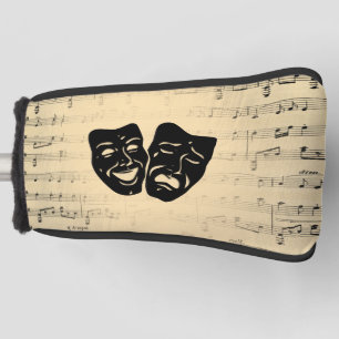 Antiquitäten Musik und Theatermasken Golf Headcover