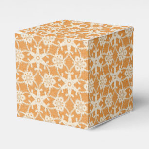Antiquitäten - Orange und Creme Geschenkschachtel