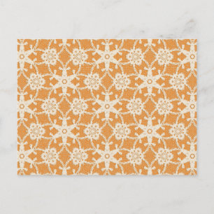 Antiquitäten - Orange und Creme Postkarte