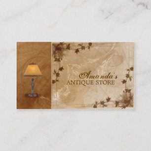 Antiquitäten & Wohngestaltungen Shop Vintage Lamp Visitenkarte