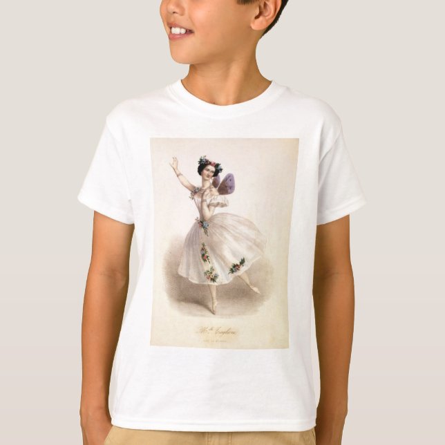 Antiquitätenballerina Print Marie Taglioni T-Shirt (Vorderseite)