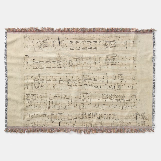 Antiquitätenblatt Musik Chopin Manuskript Decke (Vorderseite)