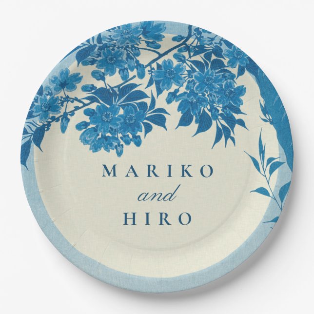 Antiquitätenblossom Pappteller (Vorderseite)