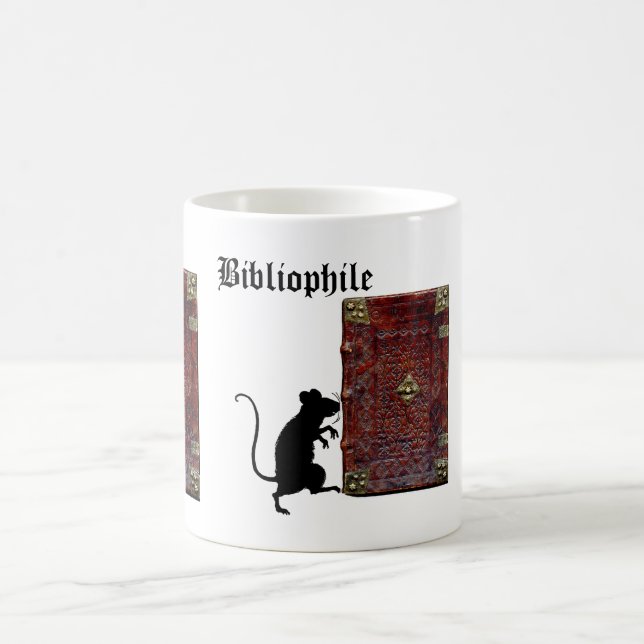 Antiquitätenbuch Bibliophile Kaffeetasse (Mittel)
