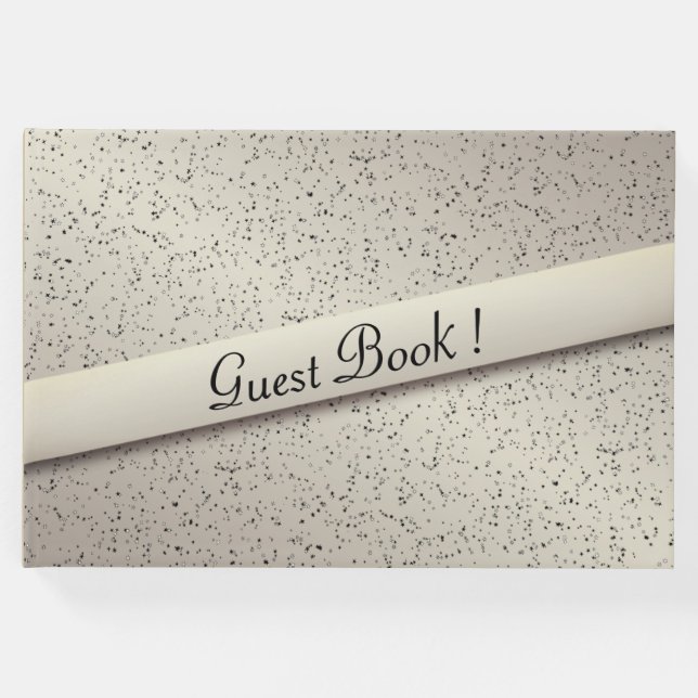 Antiquitätenbuch Gold Glitzer Gästebuch (Vorderseite)